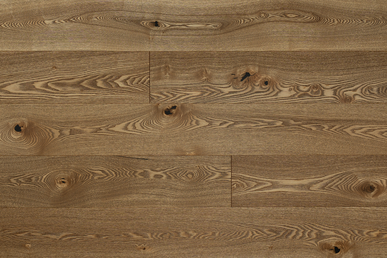 Паркетная доска AmberWood/Амбер Вуд Классика Ясень Винтаж Кантри браш, масло 1860х189х14 мм (2,812 м2/упак)